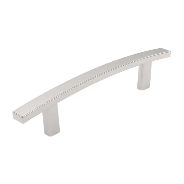 Richelieu Super-Strong Padova Gatherion 3 3/4-inch (96 mm) Sleek Electroless Nickel Transitional Arched Rectangular Cabine...