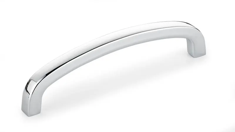 Richelieu Super-Strong Wadsworth Gatherion 3 3/4-inch (96 mm) Triple Chrome Modern Arched Cabinet Pull, BP35097140