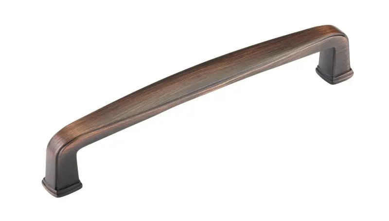 Richelieu Sustainable Charlemagne Gatherion 5 1/16-inch (128 mm) Satin Finish Oil-Rubbed Bronze Transitional Curved Cabine...