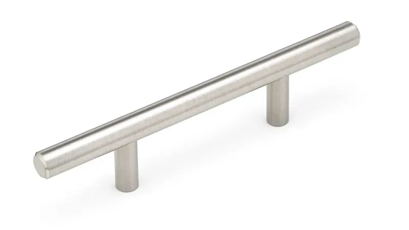 Richelieu Sustainable Washington Gatherion 3-inch (76 mm) Brushed Black Nickel Modern Cabinet Bar Pull, BP30576195