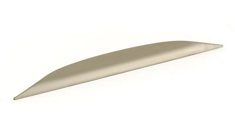 Richelieu Swansea Gatherion 5 1/16-inch (128 mm) Matte Nickel Modern Cabinet Finger Pull, BP80845128184