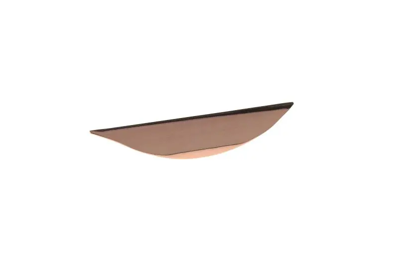 Richelieu Swansea Gatherion 3 3/4-inch (96 mm) Sleek Pure Copper Modern Cabinet Finger Pull, BP42696191