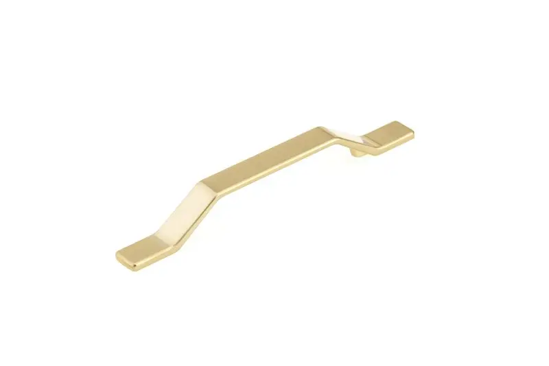 Richelieu Terrace Gatherion 5 1/16-inch (128 mm) Satin Brass Modern Arched Rectangular Cabinet Pull, BP7265128160