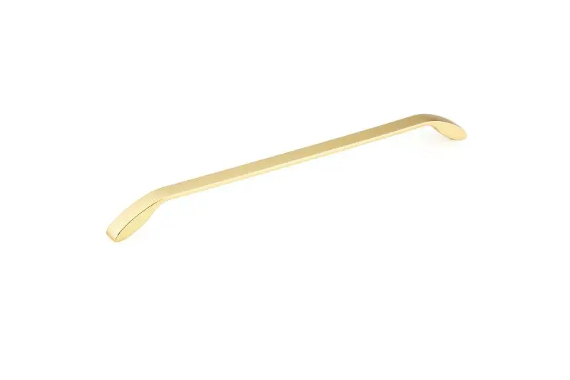 Richelieu Textured Comox Gatherion 12 5/8-inch (320 mm) Brushed Gold Modern Curved Cabinet Pull, BP9455320165