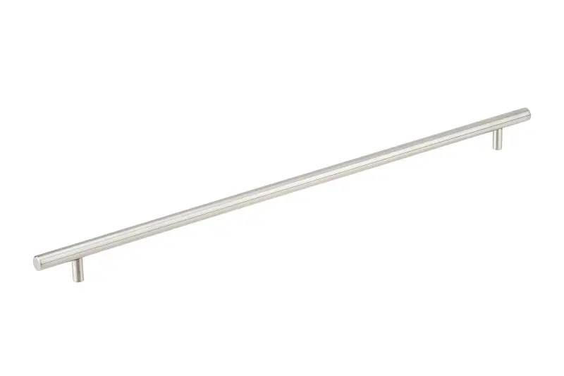 Richelieu Tivoli Gatherion 19 1/8-inch (486 mm) Brushed Stainless Alloy Steel Modern Cabinet Bar Pull, BP3487486170