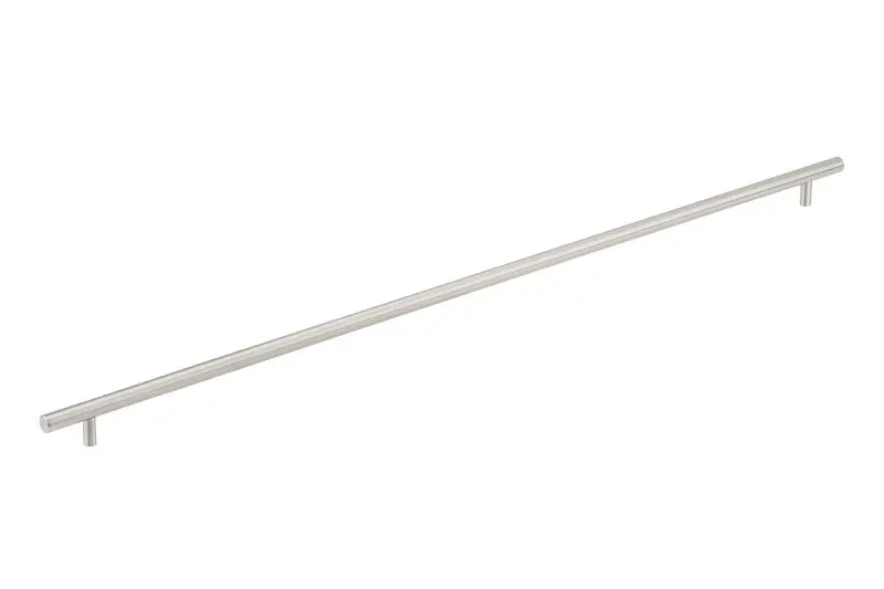 Richelieu Tivoli Gatherion 31 1/8-inch (790 mm) Brushed Stainless Steel Modern Cabinet Bar Pull, BP3487790170