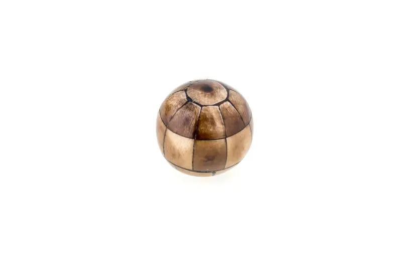 Richelieu Toledo Gatherion 1 7/16-inch (37 mm) Checkered Mumbai Chocolate Eclectic Spherical Cabinet Knob, BP665836602