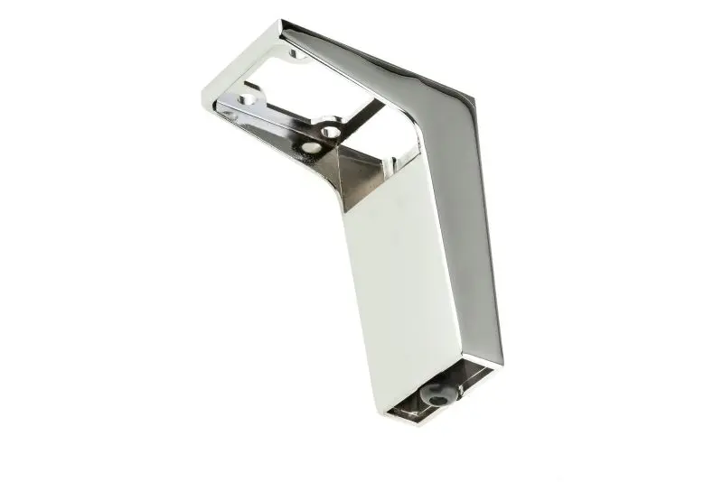 Richelieu Top-Tier 4-inch (100 mm) Design Rectangular Zamak Furniture Leg Levelling Glide, Chrome Finish, Levelling foot e...