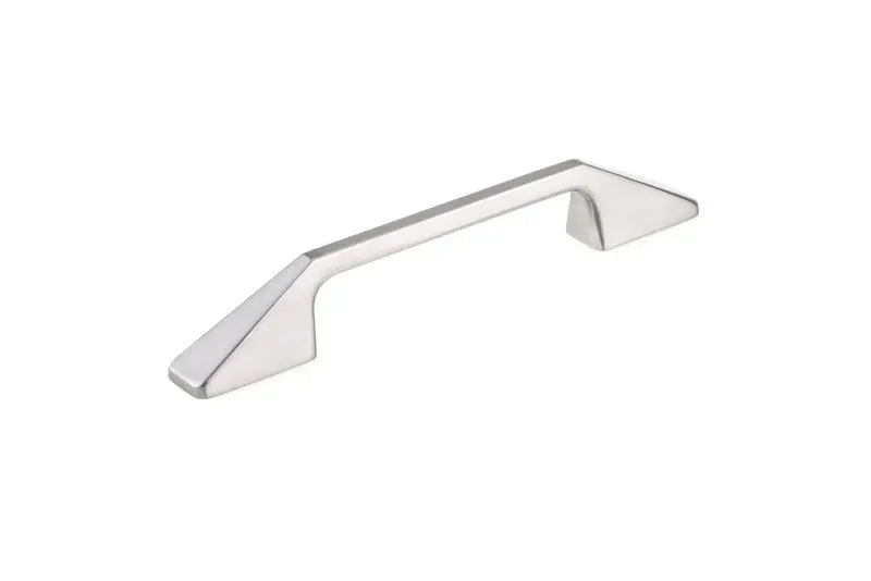 Richelieu Top-Tier Medina Gatherion 5 1/16-inch (128 mm) Brushed Nickel-Plated Modern Rectangular Cabinet Pull, BP7238128195