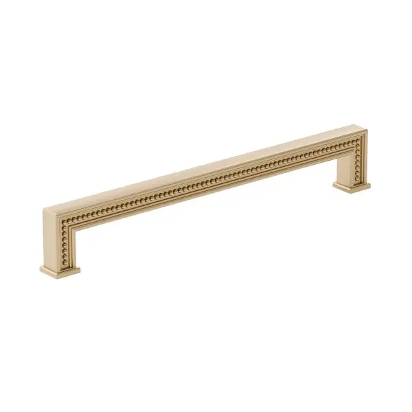 Richelieu Torcello Gatherion 12 5/8-inch (320 mm) Beaded Champagne Bronze Transitional Rectangular Cabinet Pull, BP8795320...