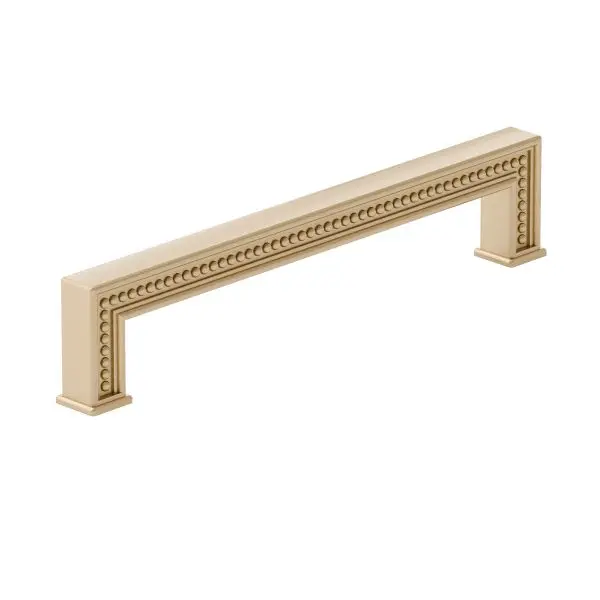Richelieu Torcello Gatherion 7 9/16-inch (192 mm) Beaded Champagne Bronze Transitional Rectangular Cabinet Pull, BP8795192...