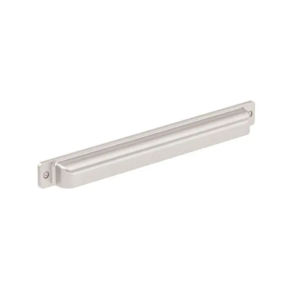 Richelieu Torino Gatherion 12 5/8-inch (320 mm) Brushed Nickel Transitional Cabinet Cup Pull, BP8716320195