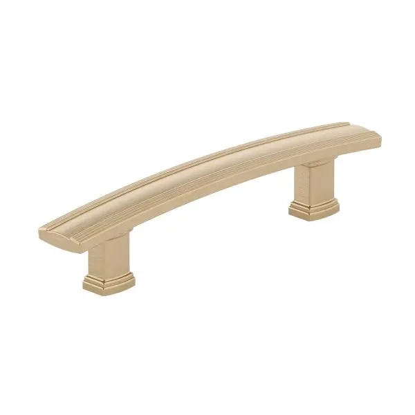 Richelieu Traditional Marsala Gatherion 3 3/4-inch (96 mm) Grooved Champagne Bronze Transitional Rectangular Cabinet Bar P...