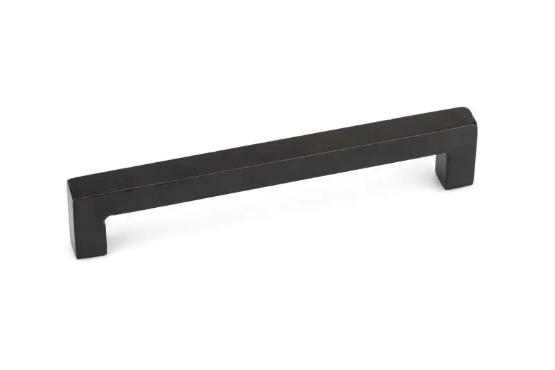 Richelieu UL-Listed Sheffield Gatherion 7 9/16-inch (192 mm) Matte Carbon Black, Traditional Rectangular Barn Door Pull, B...