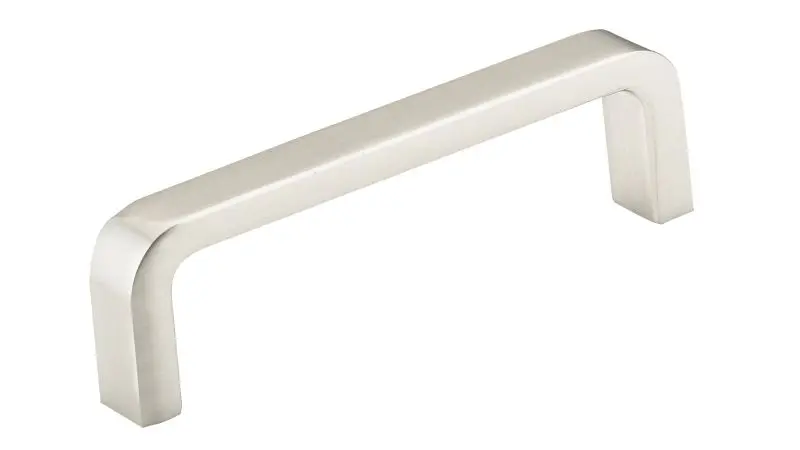 Richelieu Ultra-Strong Arlington Gatherion 3 1/2-inch (89 mm) Brushed Nickel Modern Curved Rectangular Cabinet Pull, BP255175