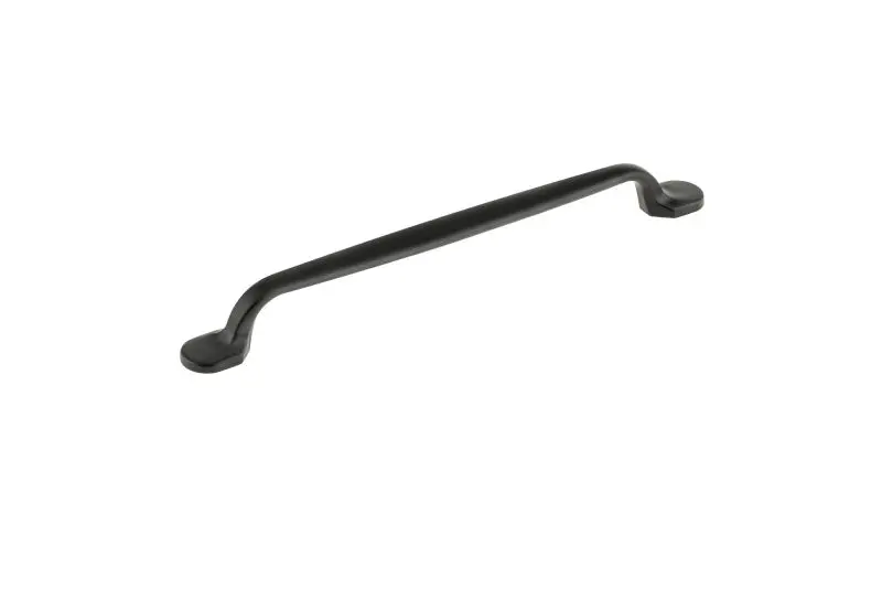 Richelieu Universal Monceau Gatherion 7 9/16-inch (192 mm) Matte Black, Traditional Curved Cabinet Pull, BP23775192900