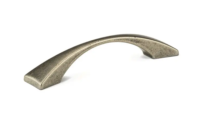 Richelieu Upgraded Clignancourt Gatherion 3 3/4-inch (96 mm) Center-to-Center Faux Iron, Traditional Arched Cabinet Pull, ...