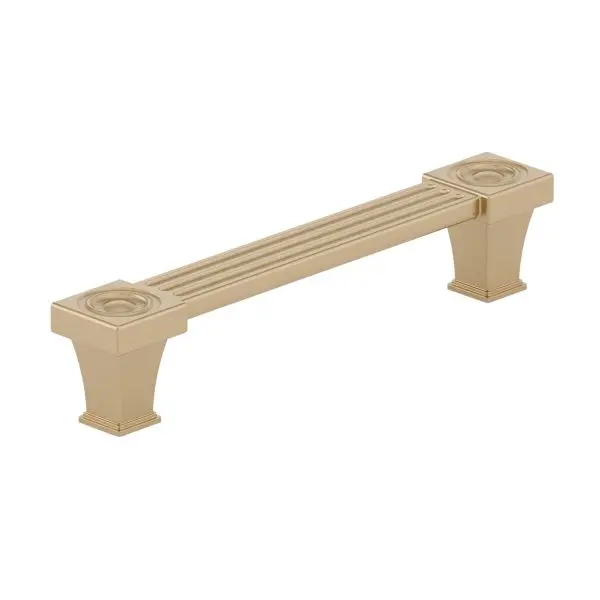 Richelieu Verona Gatherion 5 1/16-inch (128 mm) Grooved Champagne Bronze Transitional Rectangular Cabinet Pull, BP8822128C...