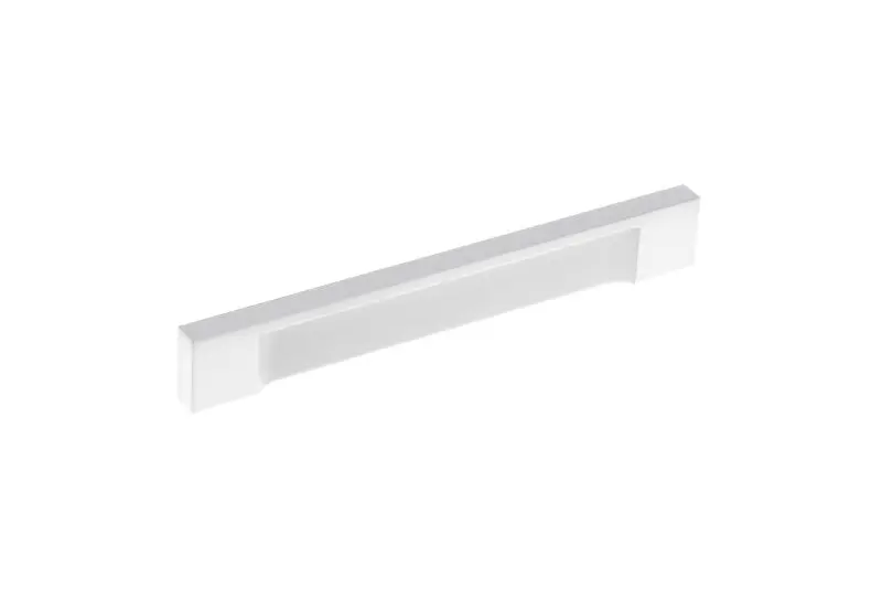 Richelieu Viareggio Gatherion 5 1/16-inch (128 mm) White Modern Cabinet Finger Pull, BP1310112830