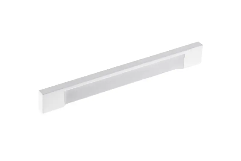 Richelieu Viareggio Gatherion 6 5/16-inch (160 mm) White Modern Cabinet Finger Pull, BP1310116030