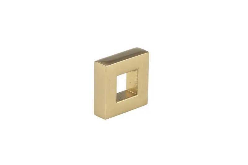Richelieu Victoria Gatherion 1-inch (25 mm) x 5/16-inch (8 mm) Champagne Bronze Modern Square Cabinet Knob, BP31604325CHBRZ