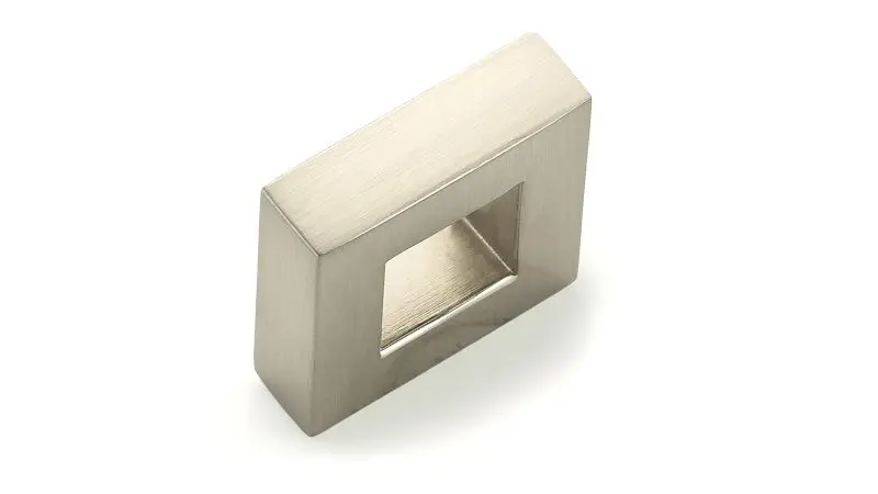 Richelieu Victoria Gatherion 1-inch (25 mm) x 5/16-inch (8 mm) Matte Finish Electroless Nickel Modern Square Cabinet Knob,...