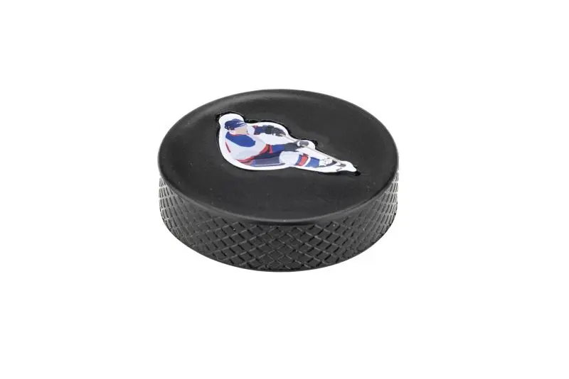 Richelieu Villeray Gatherion 2-inch (50 mm) Matte Matte Black Hockey Puck Influenced Cabinet Knob, BP366950900