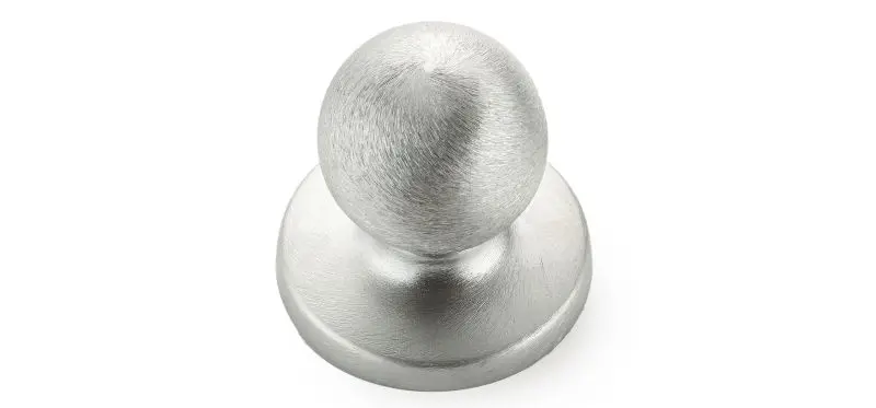 Richelieu Visible Evanston Gatherion 1 1/4-inch (32 mm) Brushed Chrome Practical Round Closet Door Knob, BP3922175