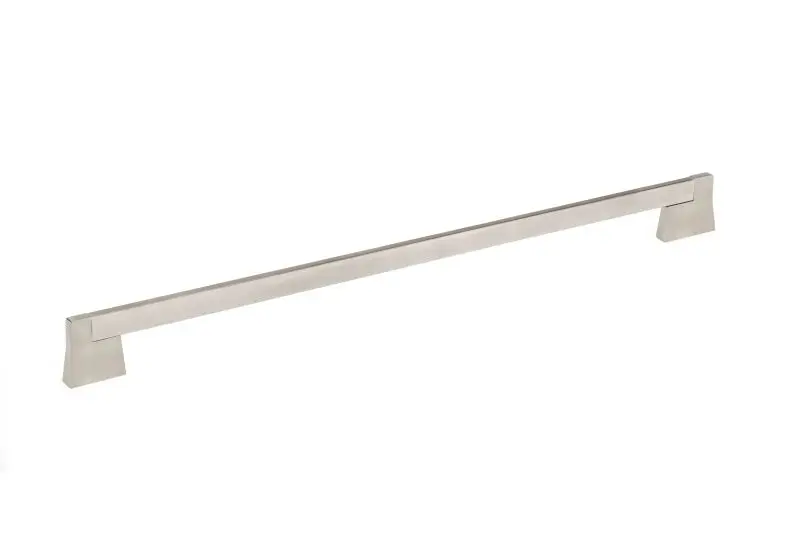 Richelieu Visible Manhattan Gatherion 18 7/8-inch (480 mm) Brushed Nickel Modern Rectangular Cabinet Pull, BP8727480195