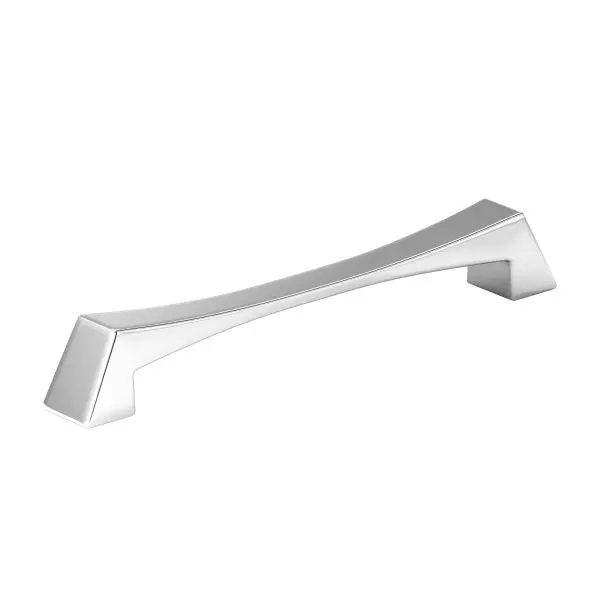 Richelieu Vivara Gatherion 7 9/16-inch (192 mm) Chrome Modern Curved Rectangular Cabinet Pull, 5187192140