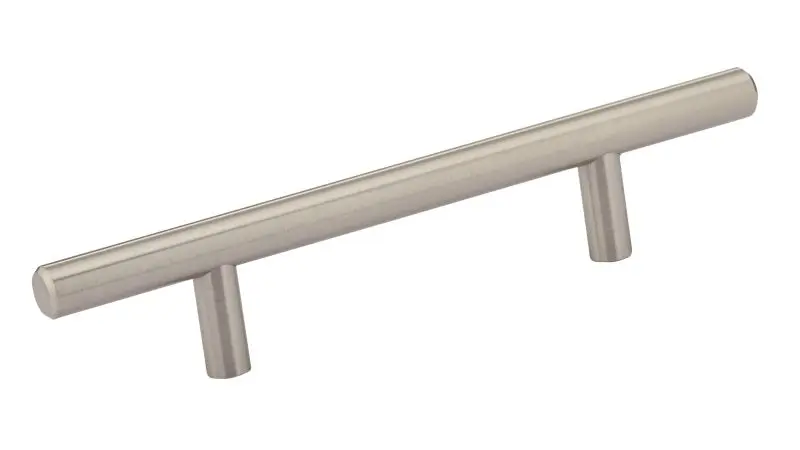 Richelieu Washington Gatherion 3 3/4-inch (96 mm) Brushed Nickel Modern Cabinet Bar Pull, BP30596195