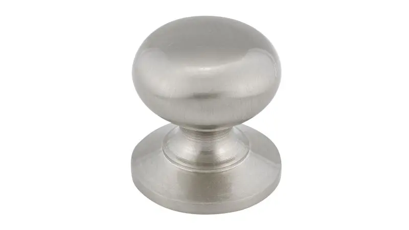 Richelieu Water-Resistant Prairie Gatherion 1 1/4-inch (31 mm) Brushed Black Nickel, Traditional Cabinet Mushroom Knob, BP...
