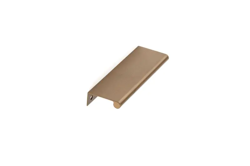 Richelieu Water-Resistant Salford Gatherion 5 1/16-inch (128 mm) Satin Finish Champagne Bronze Modern Cabinet Edge Pull, B...