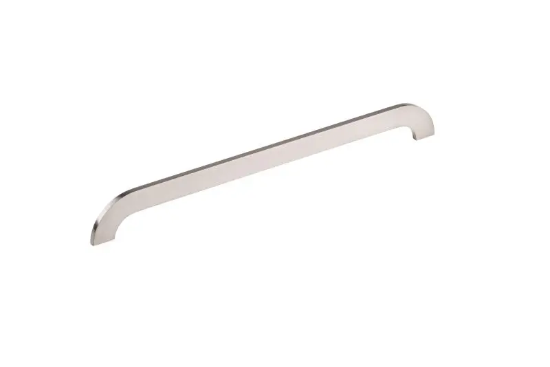 Richelieu Wear-Resistant 12 5/8-inch (320 mm) Brushed Nickel-Plated Modern Slim Curved Cabinet Pull, 7381320195