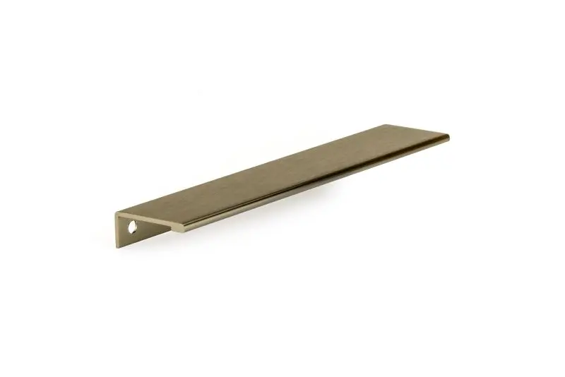 Richelieu Wear-Resistant Lincoln Gatherion 7 9/16-inch (192 mm) Brushed Champagne Bronze Modern Cabinet Edge Pull, BP98981...