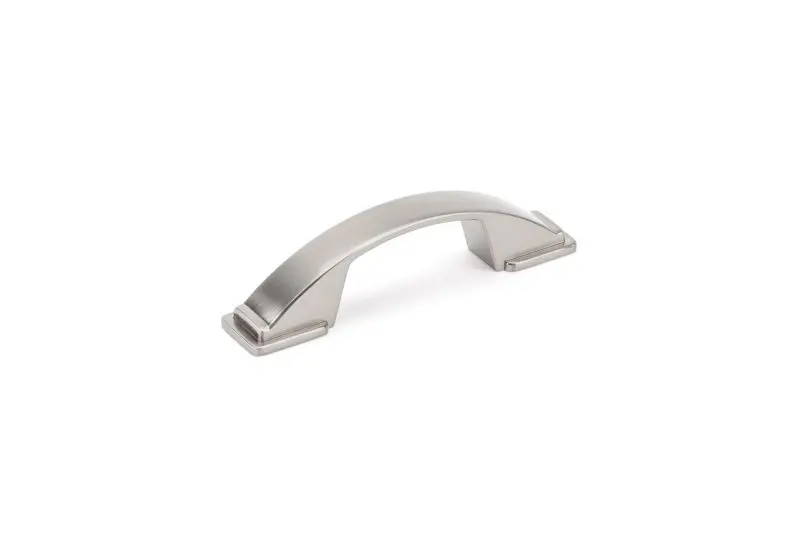 Richelieu Weatherproof Lucca Gatherion 3-inch (76 mm) Brushed Nickel Transitional Arched Cabinet Pull, BP8323576195