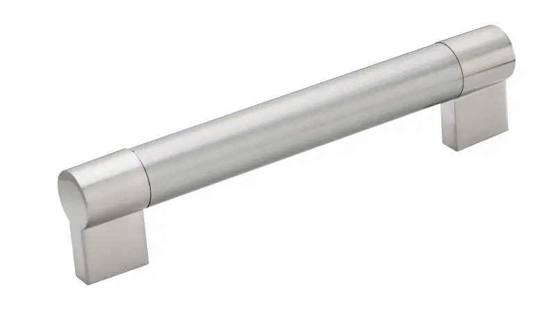 Richelieu Weather-Resistant Moncalieri Gatherion 6 5/16-inch (160 mm) Center-to-Center Brushed Nickel Modern Cabinet Pull,...