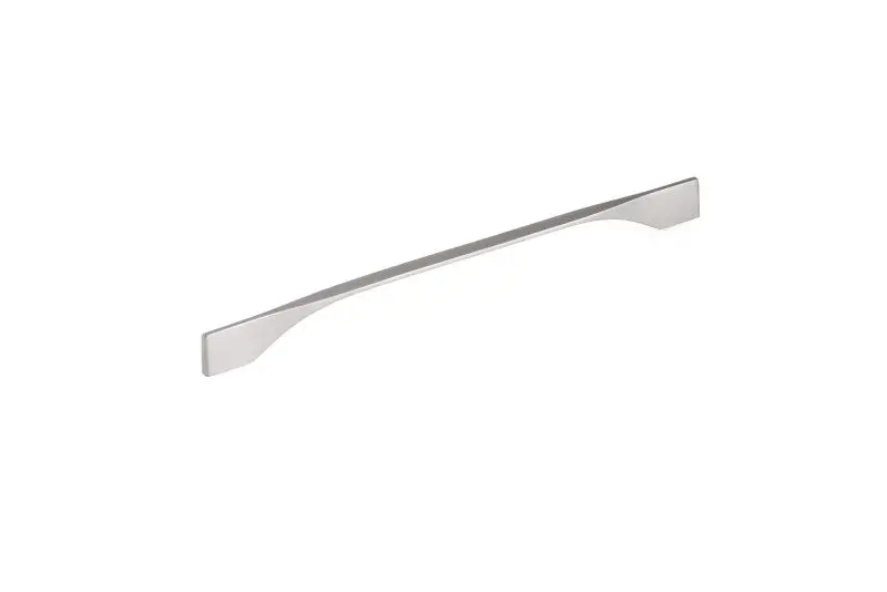 Richelieu Wide Creston Gatherion 11 3/8-inch (288 mm) or 12 5/8-inch (320 mm) Brushed Nickel Modern Rectangular Cabinet Pu...