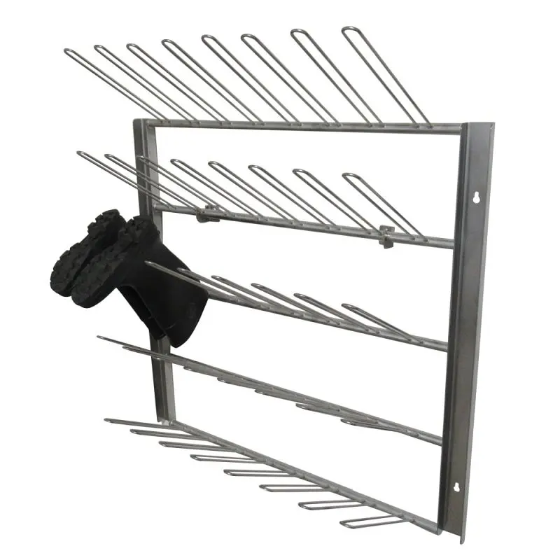 SSL Sustainable Industries Stainless High-Carbon Steel Wall-Mounted Boot Rack (20-Pair), SSL-1075 SSL Industries