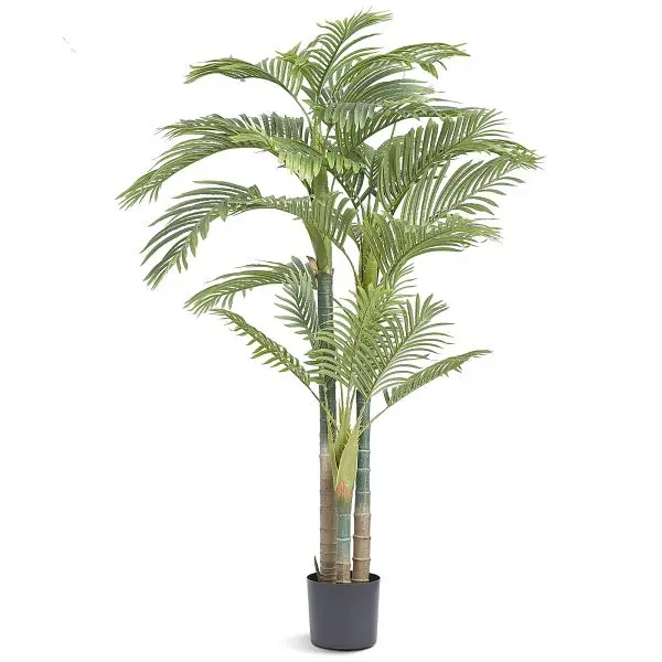 VEVOR Artificial Gold Cane Palm Tree, 6.5 FT Tall Faux Plant, RZRDZW65FT1JI8DP4V0