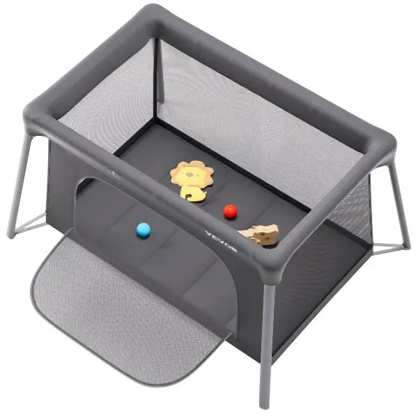 VEVOR Baby Travel Crib Play Yard Folding Baby Toddler Playpen Zipper Gate, BXSYXC4331ING7SKNV0