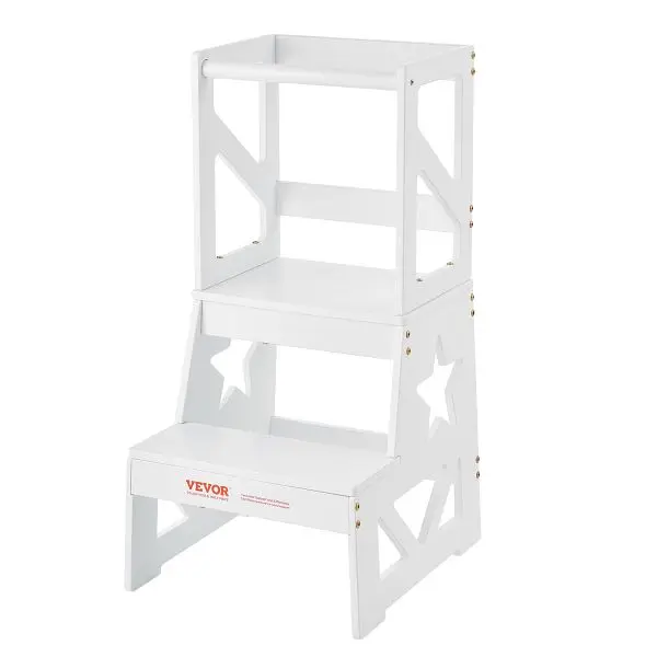VEVOR Extra-Strong Toddler Step Stool Kids, White, ETKDJBHDMZGDWH78CV0