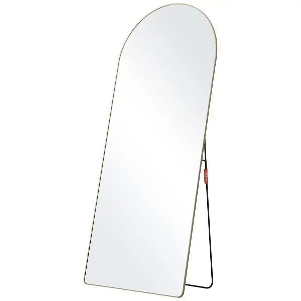 VEVOR Fade-Resistant Arched Full Length Mirror, 71'' x 30'', Large Free Standing Leaning Hanging Wall ...