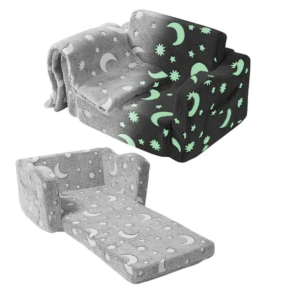 VEVOR Fold-out Kids Sofa, Glow---Dark Kids Couch Chair, ETSFZDSF00008T8FPV0
