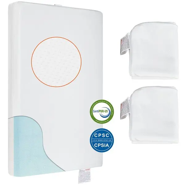 VEVOR Grip Crib Mattress, Two-sided Breathable Toddler Mattress Memory Foam, YECCDSMK0000VBDI5V0