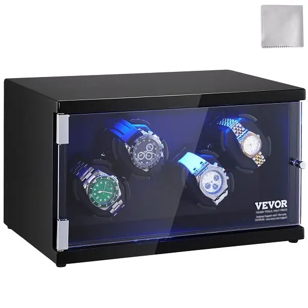 VEVOR Lightweight Watch Winder 2 Super Quiet Japanese Mabuchi Motors, SBZDSLH4ZF00F7UV2V1