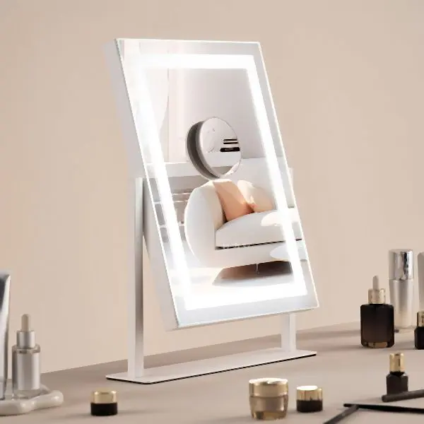 VEVOR Long-Lasting Lighted Makeup Mirror 3 Color Vanity 5X Magnification 16.1x11.8 , TMHZJJSFXDD3YZUR6V1