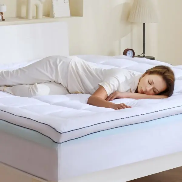 VEVOR Mattress Topper Luxury Memory Foam Fiber Fill King Size 4 Thickness, DHYCDZ7680INM5WOQV0