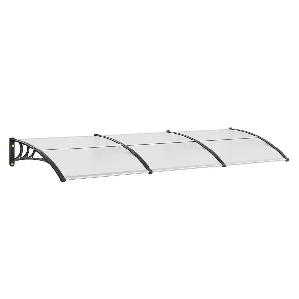 VEVOR Mini Window Door Awning Canopy, 38" x 117" Door Canopy Exterior, UF50+ PC Sunshade Sheet Awnings, MCZYPYCB...