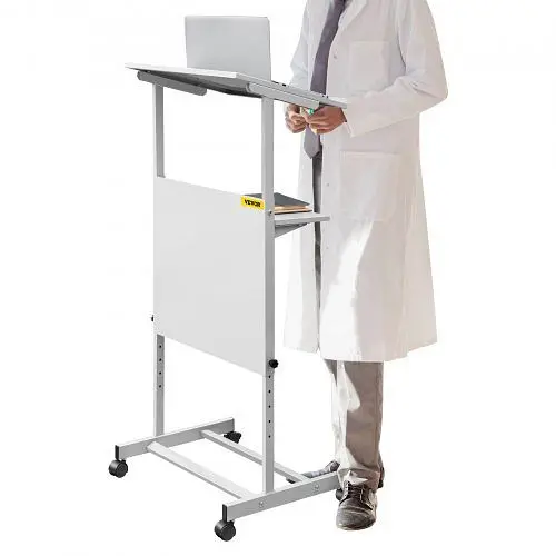 VEVOR Podium Lectern Showcaseation Lectern Height Adjustment Podium Stand Cream, YDZLSKDJGDJTCUFBRV0
